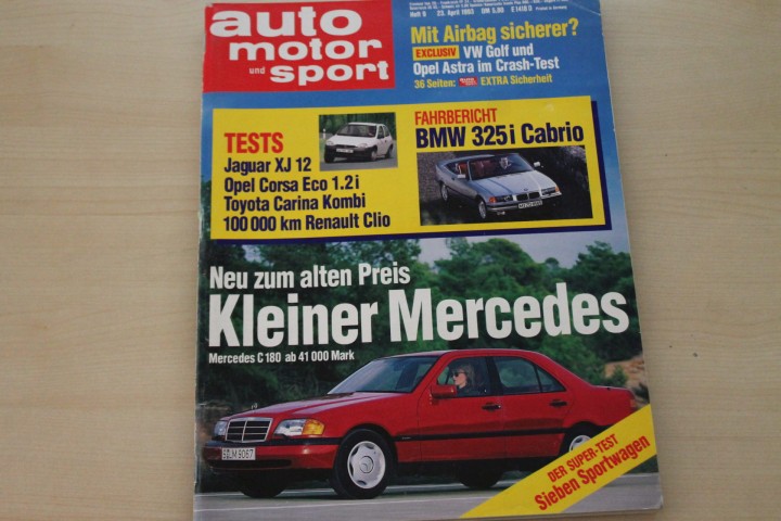 Deckblatt Auto Motor und Sport (09/1993)